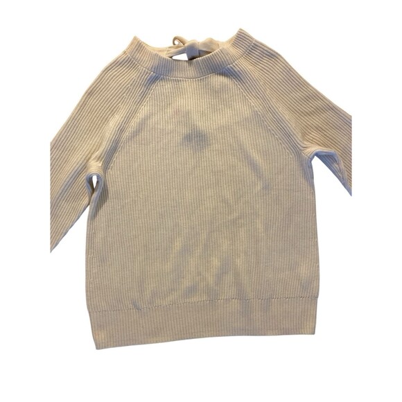 NWT Banana Republic Nylon/Wool/Acrylic‎ Woman Sweater Ivory Size Large - Picture 2 of 7